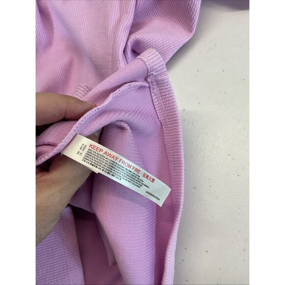 Free People Beach Talia‎ Mini Dress Purple Sz LG ruffled flounce summer feminine - Picture 5 of 8